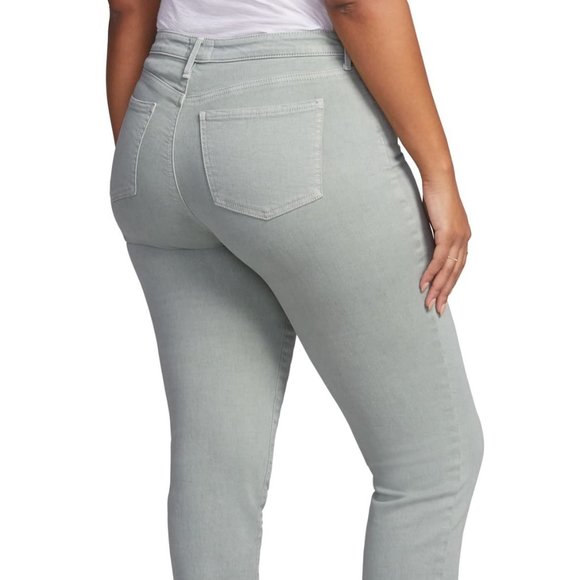 NYDJ Curves 360   SLIM Straight Ankle Jean BEIGE 26s $109 Petite Short NEW - Picture 10 of 13